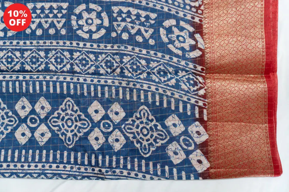 Blue Color Fancy Saree