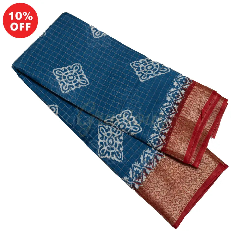 Blue Color Fancy Saree