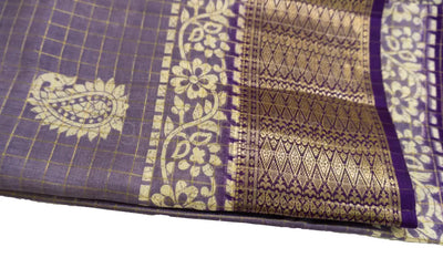Lavender Color Fancy Saree