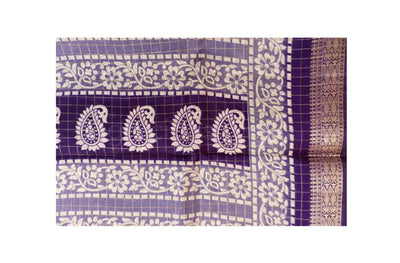 Lavender Color Fancy Saree