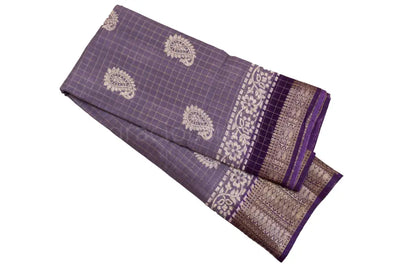 Lavender Color Fancy Saree