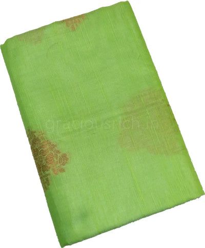 Light Green Color Soft Cotton Fancy Saree