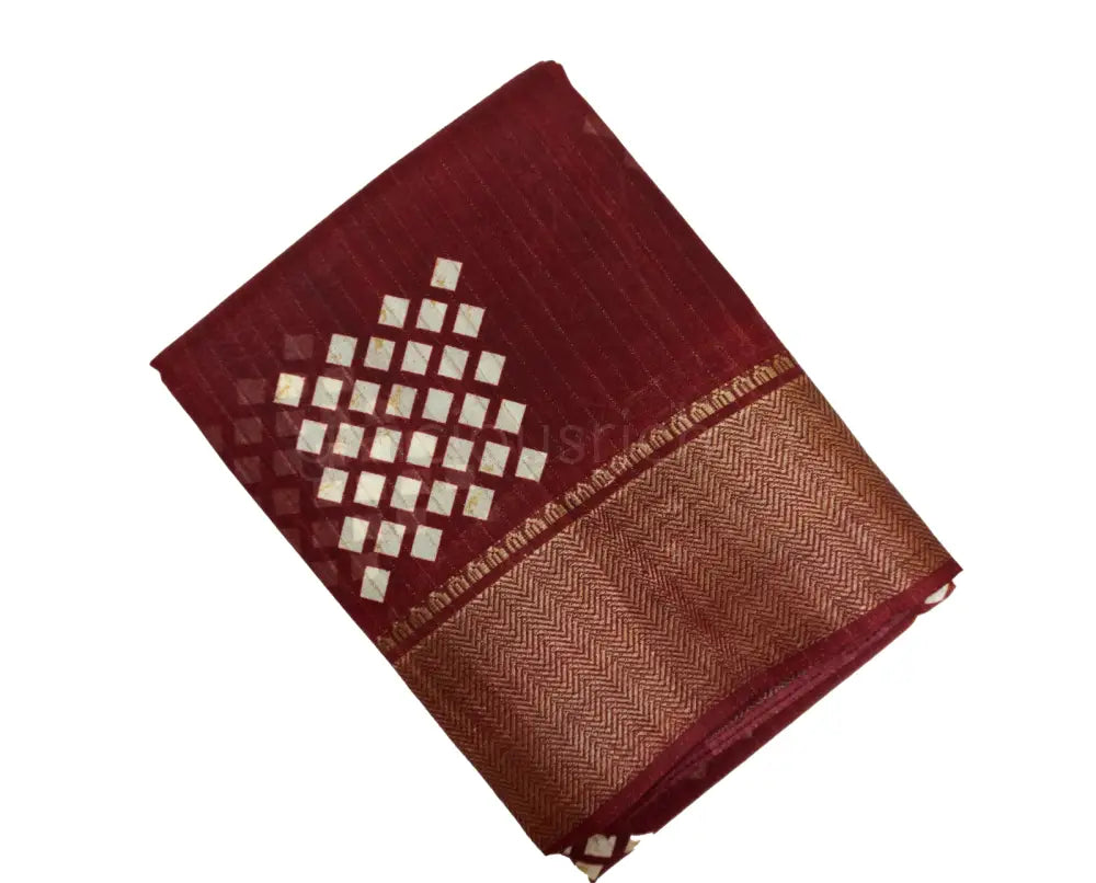 Maroon Color Fancy Saree