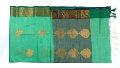 Medium Aquamarine Color Soft Fancy Saree
