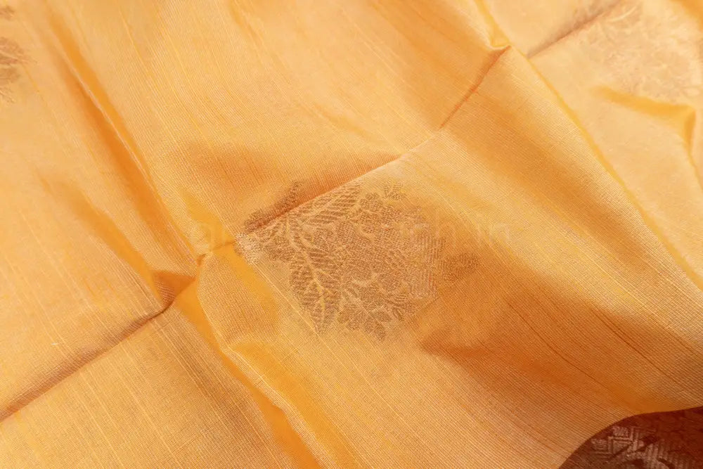Pale Yellow Color Soft Cotton Saree