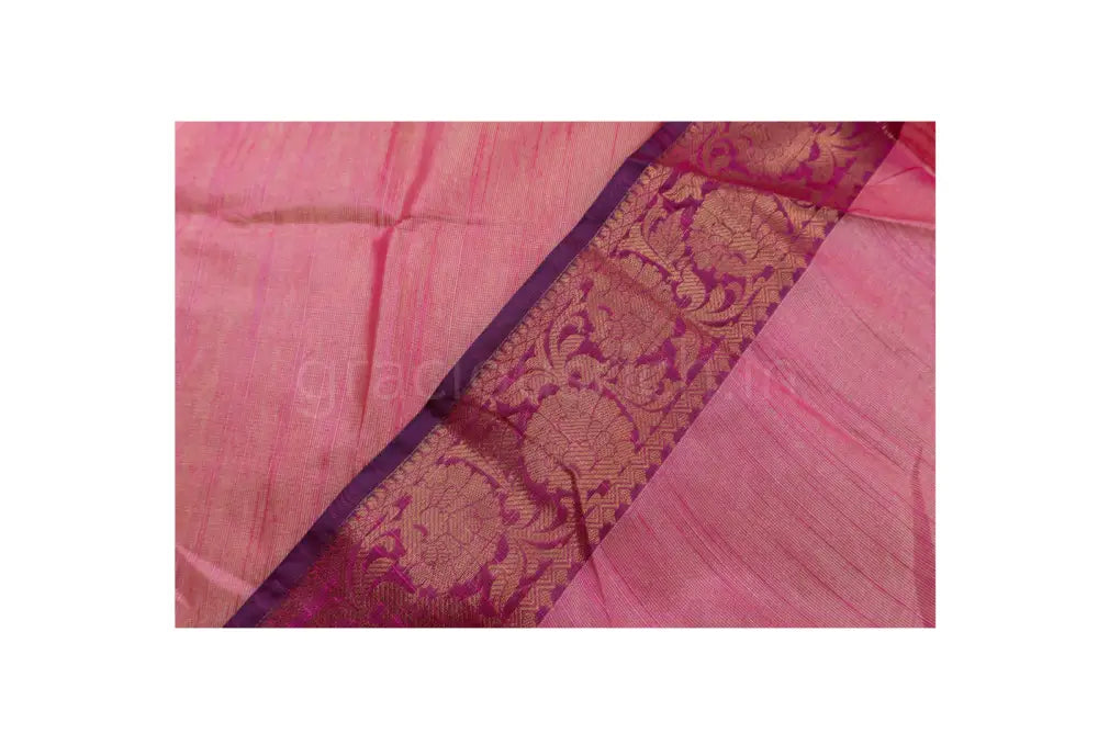 Pale Yellow Color Soft Cotton Saree