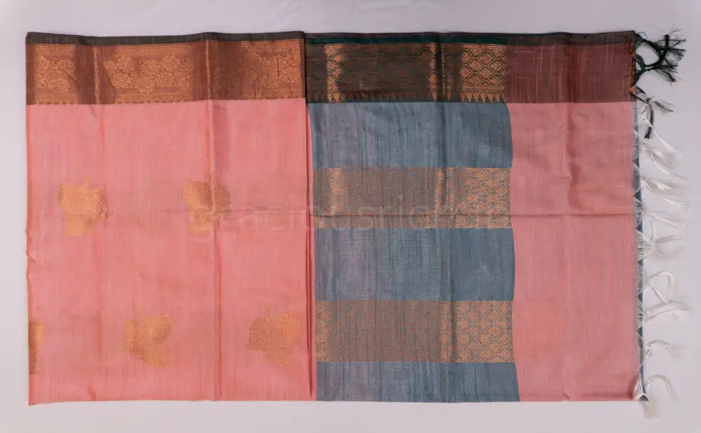 Pastel Pink Soft Fancy Cotton Saree