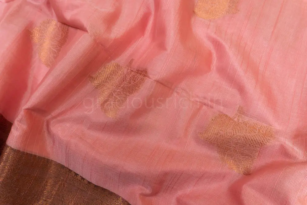 Pastel Pink Soft Fancy Cotton Saree