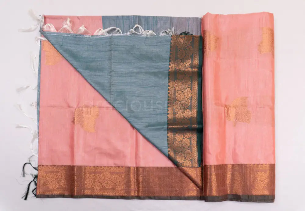 Pastel Pink Soft Fancy Cotton Saree