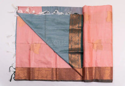 Pastel Pink Soft Fancy Cotton Saree
