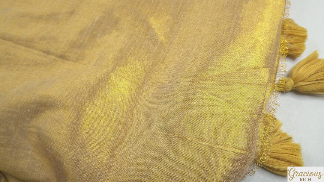 Kerala Tissue Saree (Big Zari Pallu)
