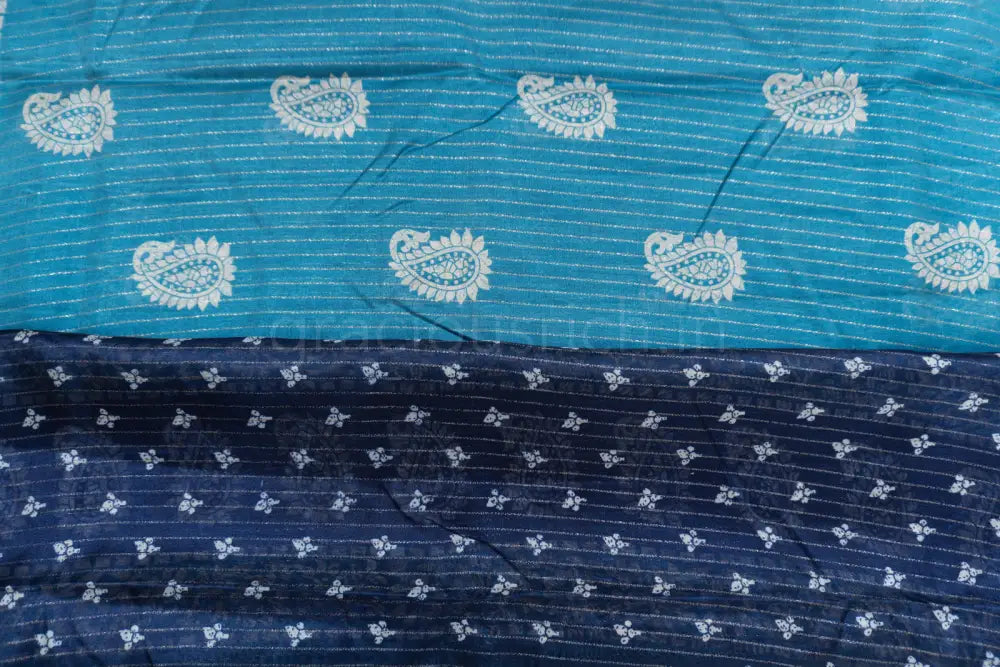 Sky Blue Color Fancy Saree