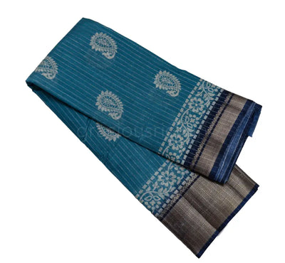 Sky Blue Color Fancy Saree