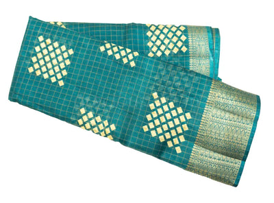 Teal Grean Color Fancy Saree