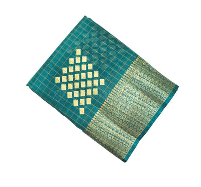 Teal Grean Color Fancy Saree